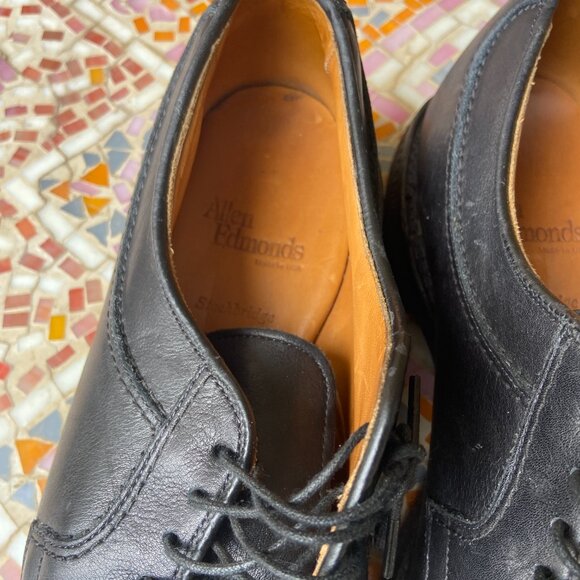 ALLEN EDMONDS STOCKBRIDGE OXFORD BLACK SHOES SZ 8.5D